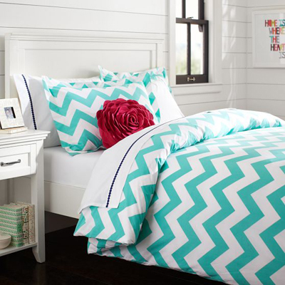 Turquoise Chevron Duvet Cover | Everything Turquoise