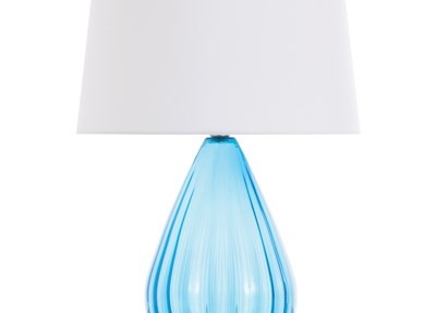 Arteriors Capulin Aqua Optic Glass Table Lamp