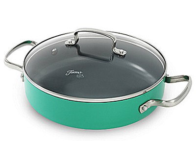 Fiesta 2.5-Quart Ceramic Skillet with Glass Lid