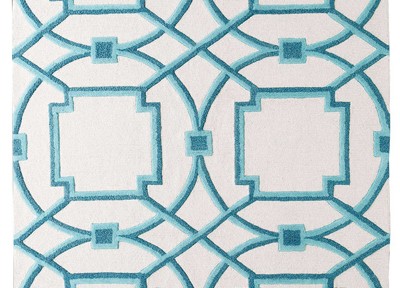 Global Views Rug Arabesque Aqua