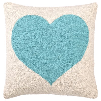 Heart Light Blue Hook Pillow