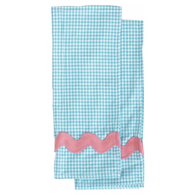 Jessie Steele Towel Waffle Yarn-Dye Blue & White Gingham