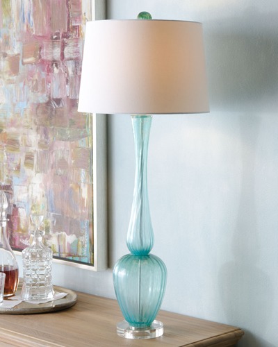 Turquoise Buffet Lamp