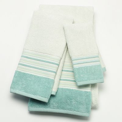 aqua towels bathroom