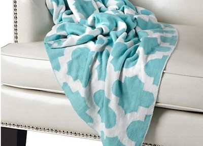 Aquamarine Mimosa Throw