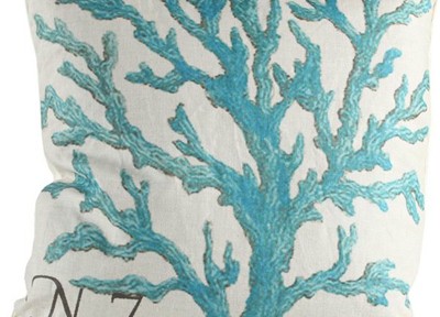 Blue Branch Coral III Pillow