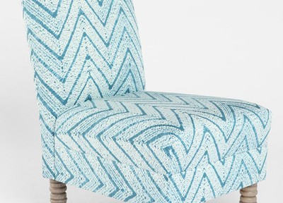 Chevron Slipper Chair