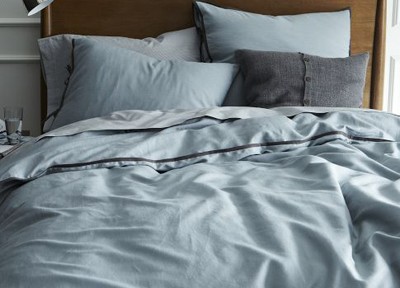 Linen Cotton Blend Duvet Cover + Shams