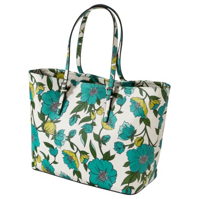 Merona Floral Saffiano Tote | Everything Turquoise