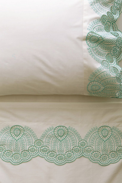 Eyelet Embroidered Sheet Set