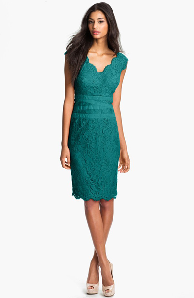 Lace & Tulle Sheath Dress