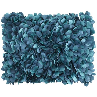 Teal Petals Pillow