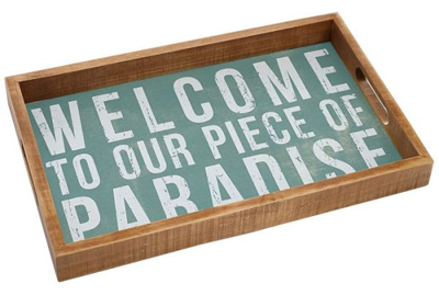 Welcome to Our Paradise Tray