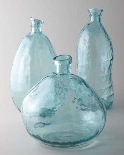 Turquoise Glass Vases