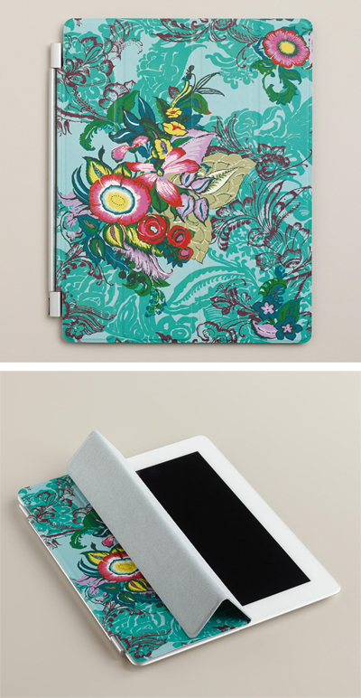 Blue Floral iPad Cover