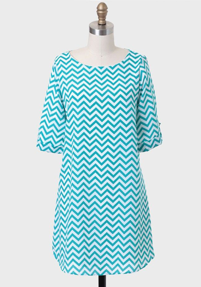 Today's The Day Chevron Tunic Dress