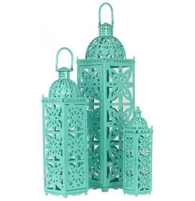 Turquoise Taj Mahal Lanterns