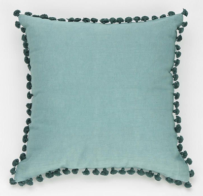 Canvas Pompom Pillow