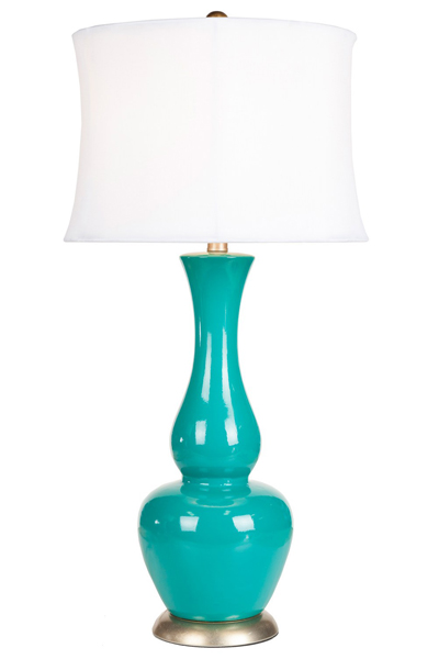 Surya Turquoise Ceramic Table Lamp