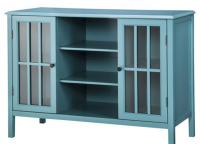 Threshold Windham 2 Door Teal Cabinet