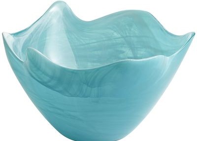 Turquoise Alabaster Serving Bowl