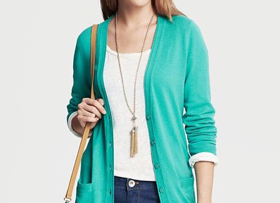 Turquoise Long Cardigan