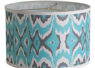 Young House Love Triple Tone Ikat Drum Shade