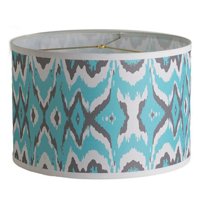 Young House Love Triple Tone Ikat Drum Shade
