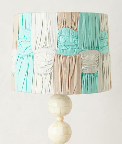 Ruched Colorblock Lampshade