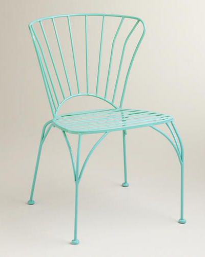 Baltic Blue Cadiz Metal Chairs