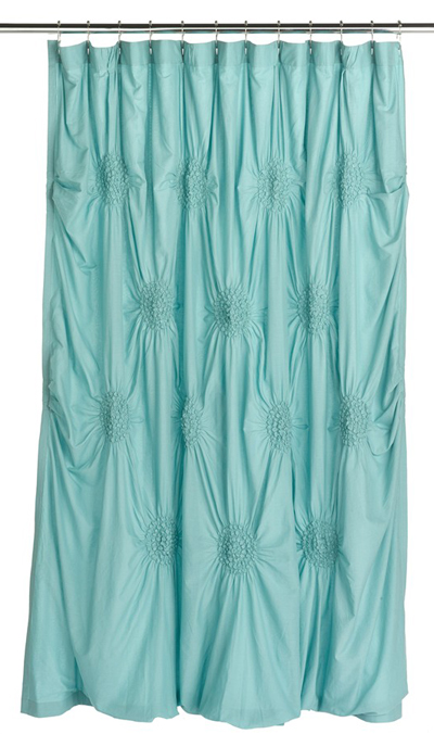 Shower Curtains Everything Turquoise, Chloe Fabric Shower Curtain