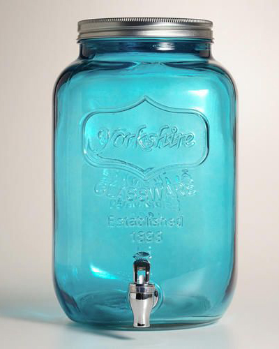 Blue Glass Yorkshire Dispenser