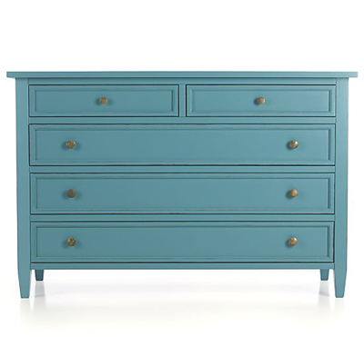 Harbor Blue 5-Drawer Dresser