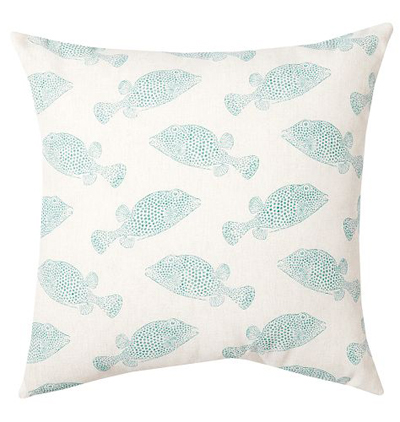 Puffer Fish Indoor/Outdoor Pillow