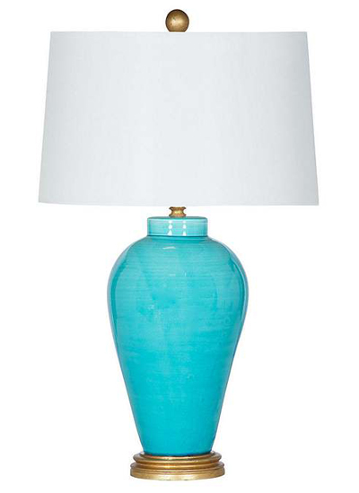 Turquoise Del Mar Bay Table Lamp