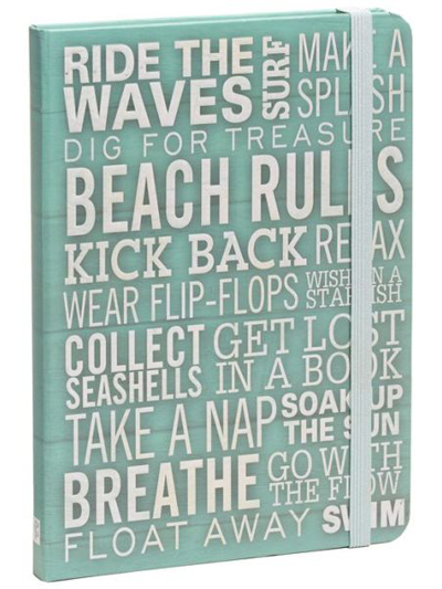 Beach Rules Blue Lined Bound Journal