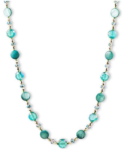 Jones New York Mixed Crystal Bead Collar Necklace