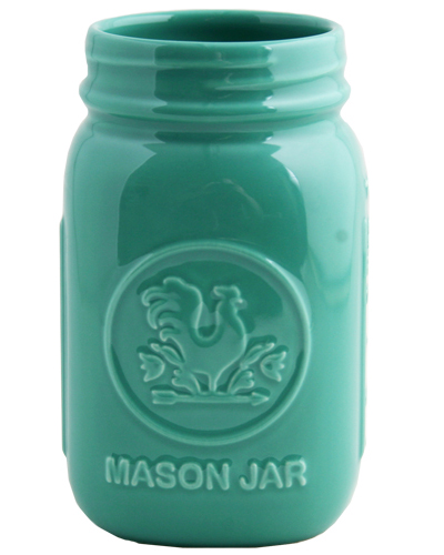 Aqua Mason Jar