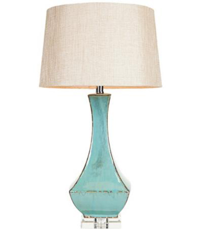 MacKay Turquoise Reactive Ceramic Table Lamp