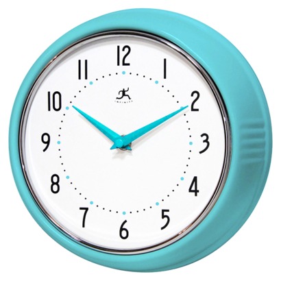 Turquoise Solid Ironwall Clock