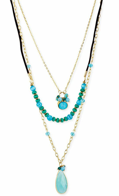 Three-Row Turquoise Necklace