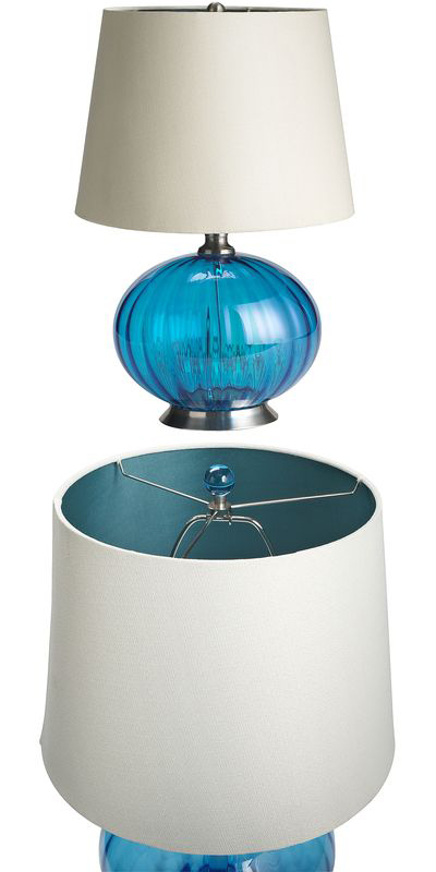 Turquoise Sphere Lamp
