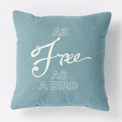 As Free As A Bird Pillow 