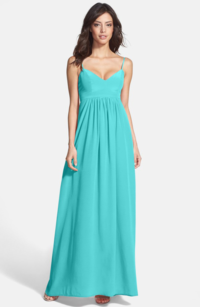 Amanda Uprichard Silk Maxi Dress | Everything Turquoise