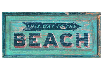 This Way To The Beach Sign
