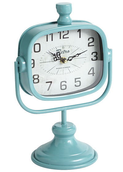Turquoise Retro Clock