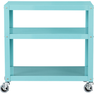 Go-Cart Aqua Three-Shelf Table