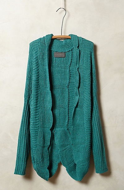 Scalloped Cocoon Cardigan