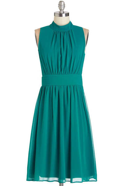 Windy City Dress in Teal