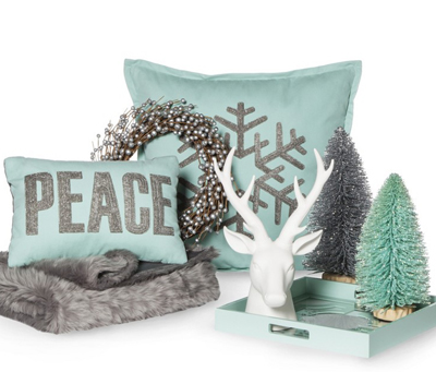 Holiday Cool Color Home Decor Collection